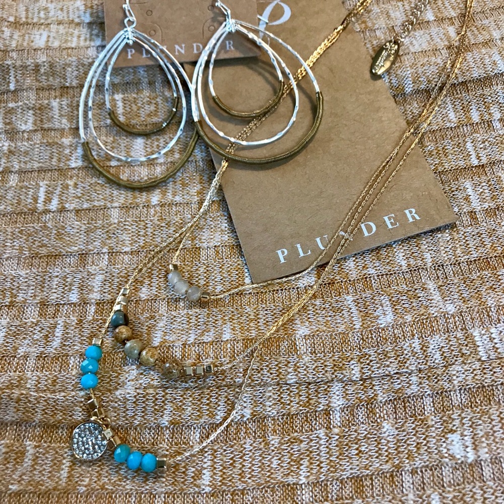 Plunder Necklace And Earrings